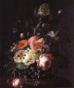 Still Life with  with Flowers on a Marble Table Top REMBRANDT Harmenszoon van Rijn